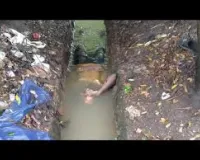 नाले में एक व्यक्ति का शव मिला
