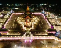 ध्वजारोहण कार्यक्रम-2025 से पूर्व अयोध्या श्रीराम जन्मभूमि मंदिर परिसर का भव्य दृश्य