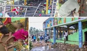 भगदड़ में 8 महिलाओं और 2 बच्चों की मौत, 25 जख्मी