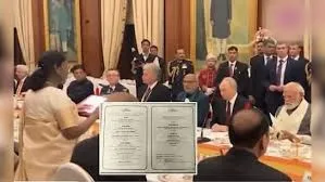 राष्ट्रपति भवन में पुतिन के लिए सजी शाही डिनर टेबल में क्या-क्या परोसा गया